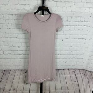 Aritzia Wilfred Free Light Purple Bodycon T-Shirt Dress Size Small